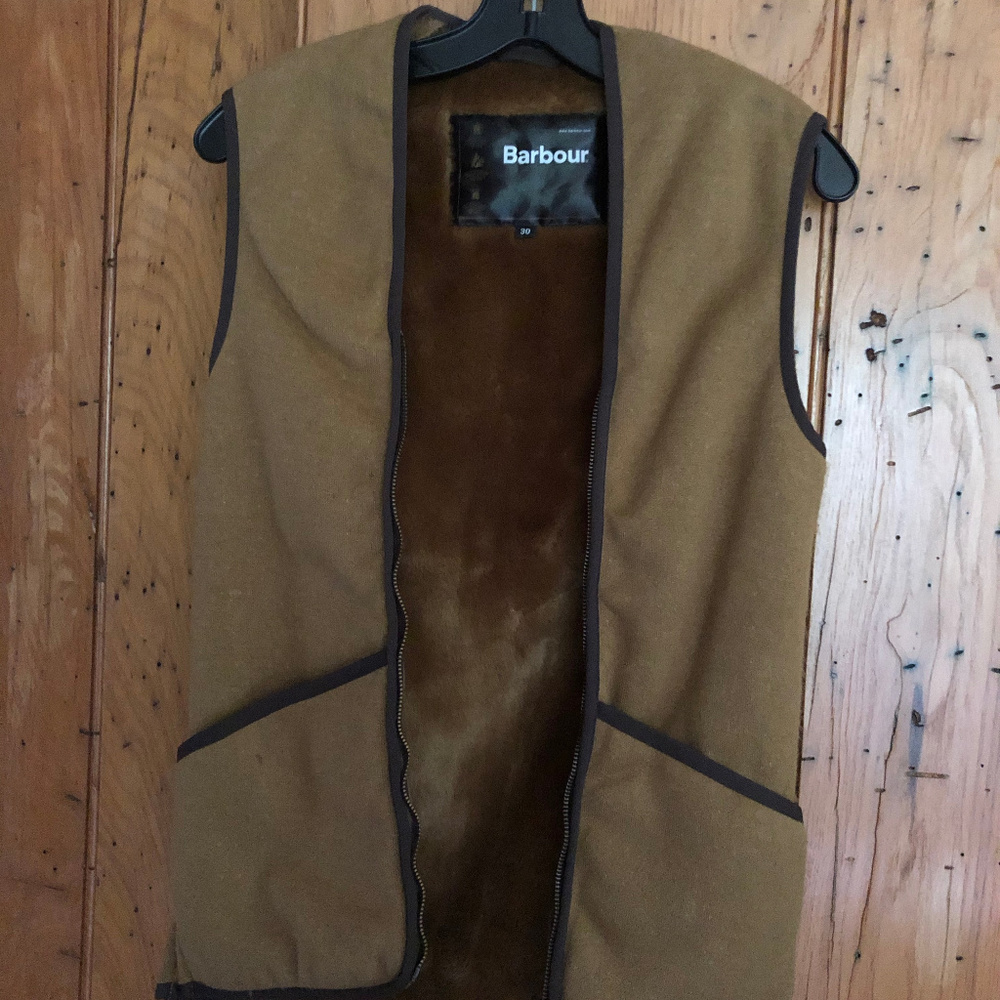 COPY - Barbour Fleece Vest Size Small Men